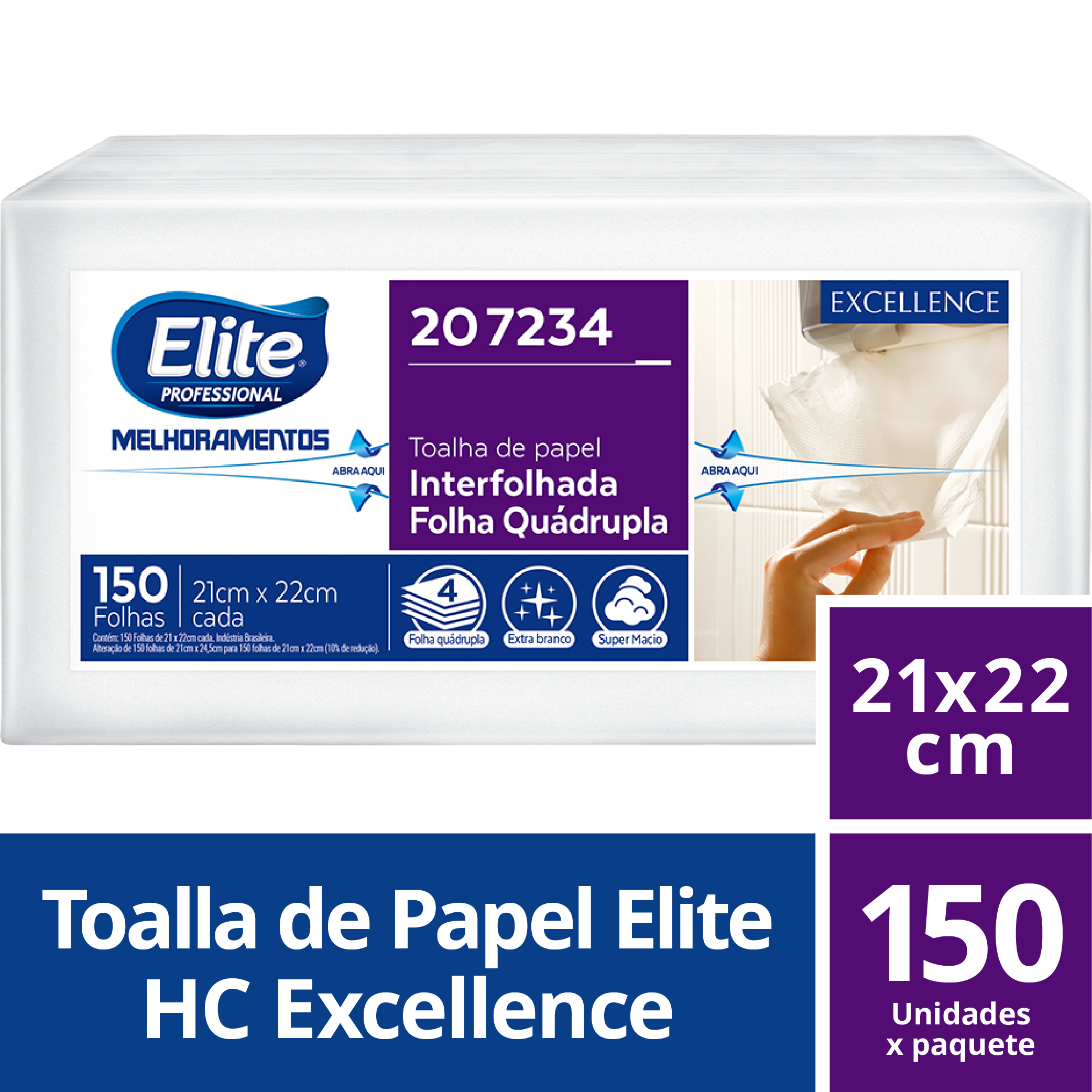 Línea Excellence Nueva Toalla de Papel Interfoliada